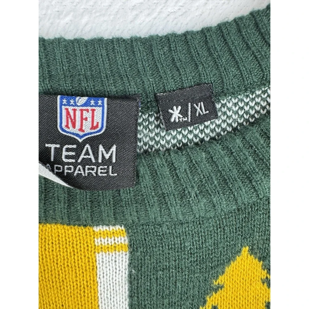 Green Bay Packers Ugly Christmas Sweater NFL Team Apparel‎ Men's Size XL X-Large